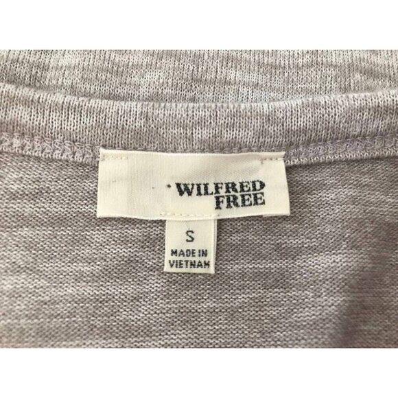 WILFRED FREE Arizona T-Shirt Womens Size Small Heathered Beige Oversized - Picture 6 of 8